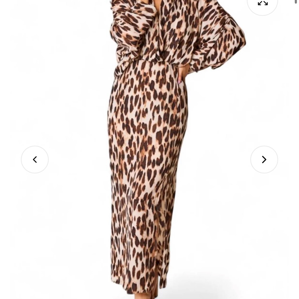 Buddy Love Leopard Print Maxi Dress